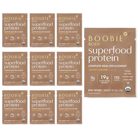 Boobie Pregnancy Safe 19g Protein Shake - Coffee Caramel -10 Single Packets