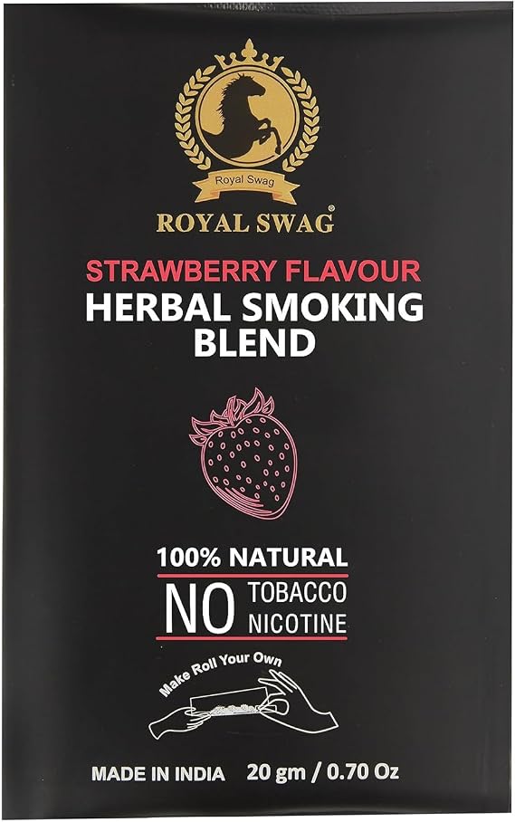 ROYAL SWAG Ayurvedic & Herbal - 100% Tobacco Free & 100% Nicotine Free Organic Mixture Blend 20 gram (0.7 oz)
