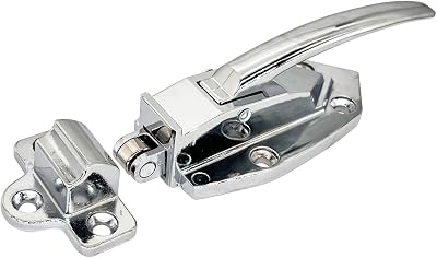 Freezer Door Flush Mounted Walk in Latch Handle, 145mm, Silver Tone