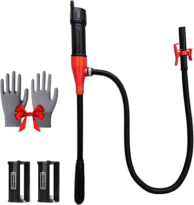 Cordless Fuel Transfer Pump Compatible with Batteries,Gas Can - 2.8 GPM Portable Battery Powered Fuel Transfer Pump for Gasoline, Diesel, Water Transfer red1