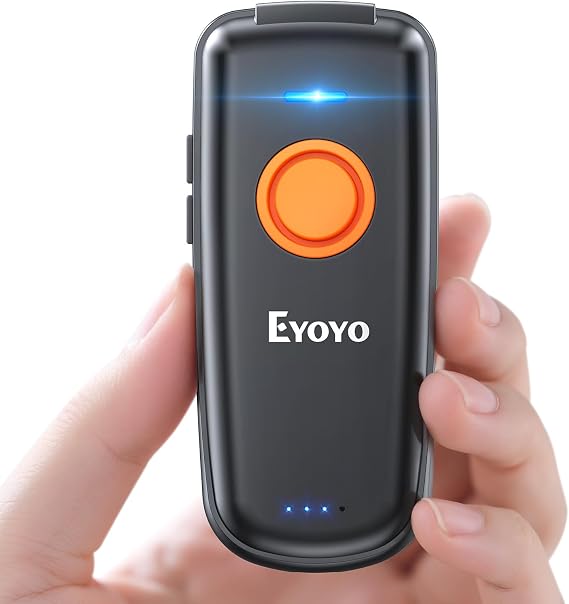 Eyoyo Portable Mini 1D Bluetooth Barcode Scanner Wireless & USB Wired
