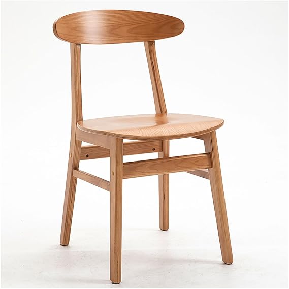 Solid Wood Dining Chairs, Minimalist Backrest Chairs, for Milk Tea Shops, Coffee Shops, Restaurants, Household Desks Chairs (Color : B)