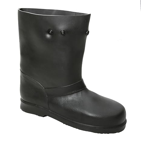 TREDS 14850 Super Tough 12" Pull-On Stretch Rubber Overboots for Rain, Slush, Snow and Construction, Small (One Pair)