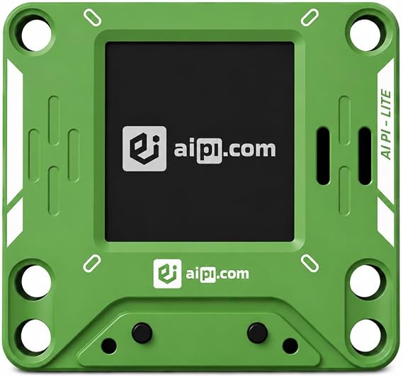 AIPI Lite AI Robot Companion, Custom Character, Voice Cloning, Knowledge Base Support, ChatGPT Powered AI Desk Robot (Green)
