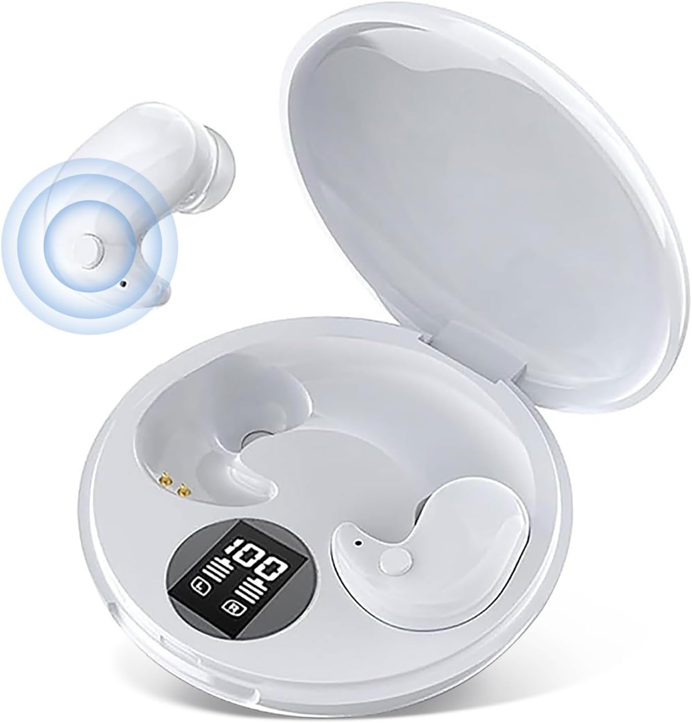 Active Noise Canceling Sleep Headphones,Invisible Sleep Earbuds Wireless Bluetooth,Sleep Earbuds for Side Sleepers,Sleep Headphones,Bluetooth 5.3,for Sleeping,Driving,Cycling,Glacier
