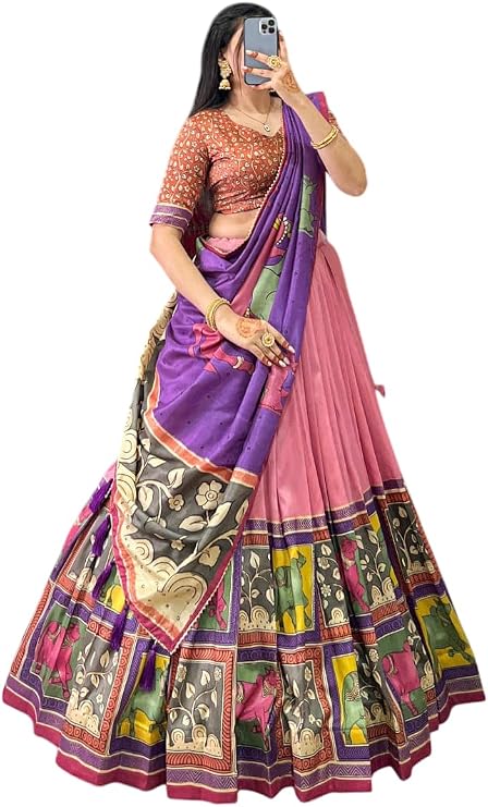 indian ready to wear Chaniya choli for women flared Lehenga choli with stitched blouse M-8