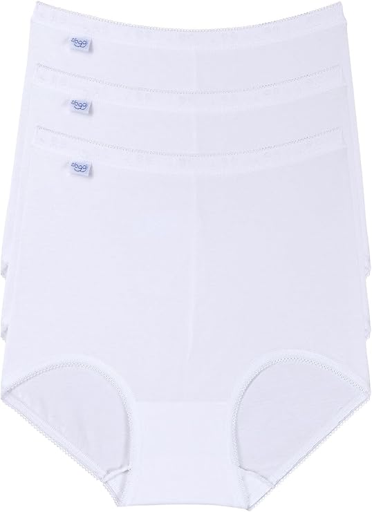 Sloggi Womens Basic+ Cotton Rich Maxi Brief 1,2 or 3 Pack Black, White or Skin