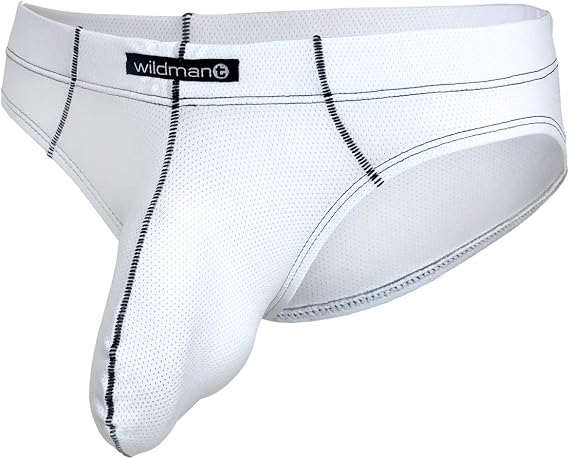 Wildmant Stitch Big Boy Pouch Brief White