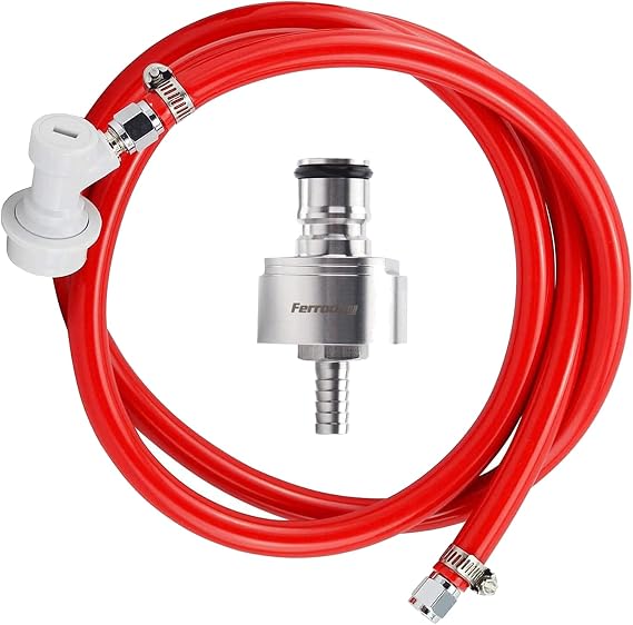 1 Pack Carbonation Cap + 5FT Ball Lock Gas