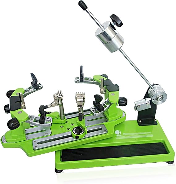 Tennis Stringing Machine, 6 Point Fixed Badminton Racket String Machine,Racquet Rotation/Anti Slip Pull Wire Restring Tools