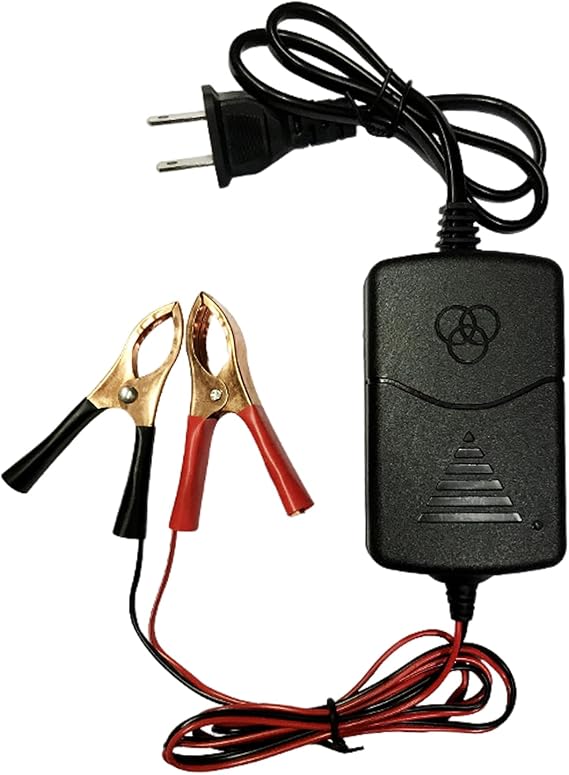 12V 1000mA Sealed Lead Acid (SLA) Battery Charger, Trickle Charger, Automatic Trickle Charging Maintainer with Short Circuit Protection, Smart Battery Maintainer for Car Truck Motorcycle Boat