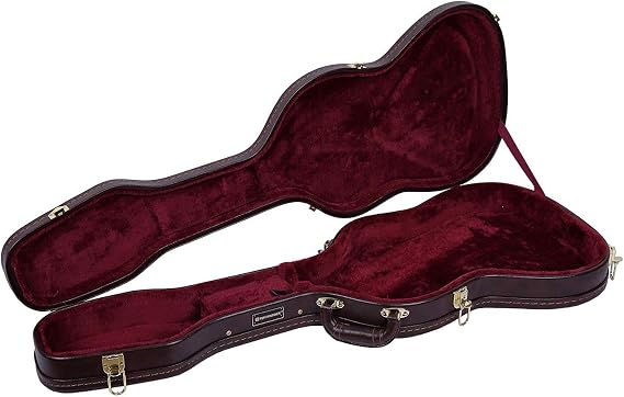 Crossrock Shaped Electric Guitar Case, For Telecaster and Stratocaster Style, Brown (CRW600STBR)