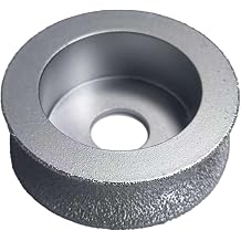 Icetop Bullnose Grinding Wheel, Bullnose Grinding Wheel Porcelain Bullnose Tool, 73mm Diamond Brazed Concave Disc for Angle Grinder for Marble Granite Quartz