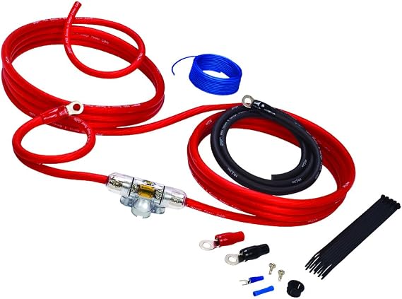 Stinger SK4641 4 Gauge 4000 Series Car Audio Amplifier Installation Kit, Red, 18.75" x 9.00" x 2.50"