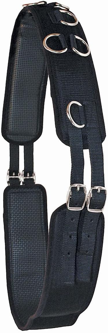 Country Pride Neoprene-Lined Training Surcingle, Heavy-Duty Nylon with 10 Metal D-Rings, Shock-Absorbing Padding, Adjustable Girth Straps, Extra Wither Padding, Durable and Comfortable