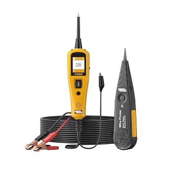 Car Automotive Power Circuit Breaker Probe Kit Tester Short Finder Tool Alternative Bsttery Electrical Fuse AC DC Voltage Tester Test Light Wire Break Locator Analyzer Tracer Pen Accessories 12v 24v