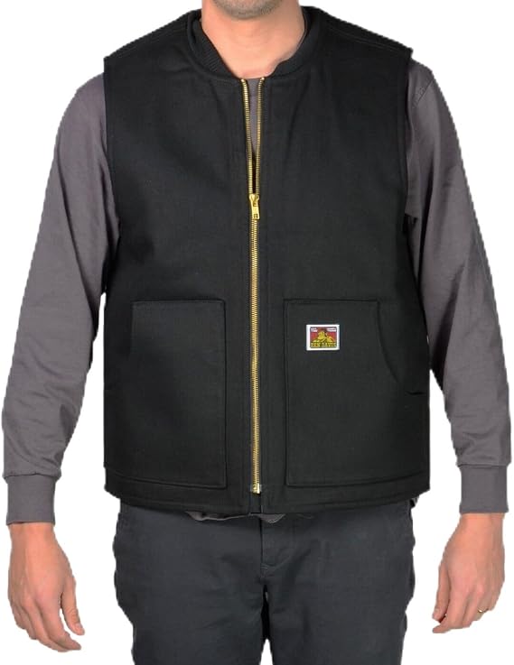 Ben Davis Lined Vest - Black (as1, alpha, x_l, regular, regular)