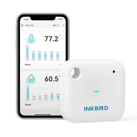 INKBIRD WiFi Thermometer Hygrometer IBS-TH3 Smart Temp Humidity Sensor