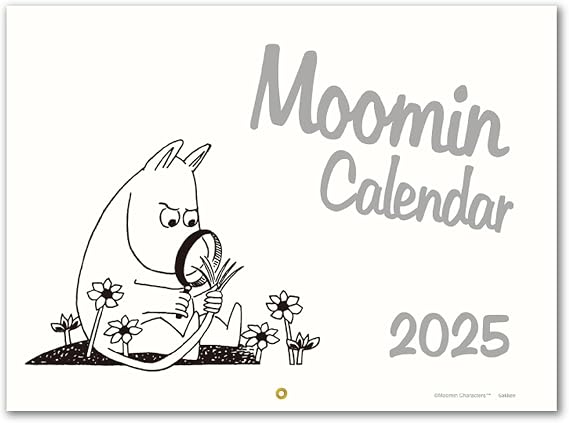Gakken Staefl 2025 Calendar Moomin Wall Hanging, Large, AM16009, Begins in January 2025
