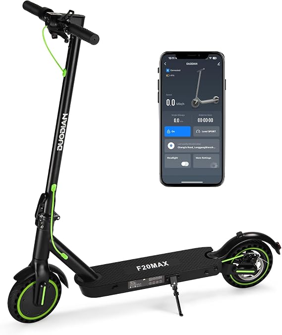 Newly Upgraded Electric Scooter for Adults, Folding E Scooter with 350W/500W Motor 19Mph 18 Miles Range Dual Rear Suspension, 8.5" Solid Tires Portable Commuting Motorized Kick Scooters