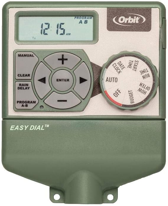 Orbit Irrigation Products Sprinkler System 4-Station Standard Indoor Mounted Control Timer, 1