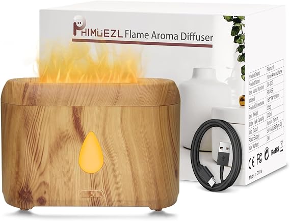 Flame Diffuser for Essential Oils, 200ml Small Oil Diffuser