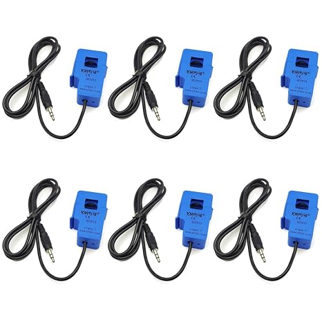 6PCS SCT-013-030 30A 1V Open Close AC Current Transformer Sensor SCT013 Non-invasive Split Core Transformer