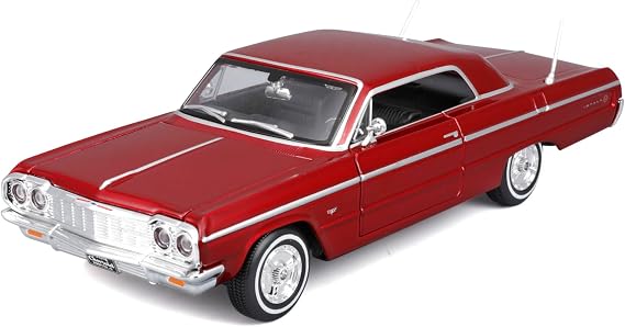 Maisto 1:24 Assembly Line 1964 Chevrolet Impala SS, Metallic Red