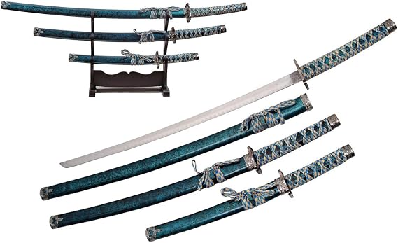 SZCO 3 PC Ruby Marble Samurai Set