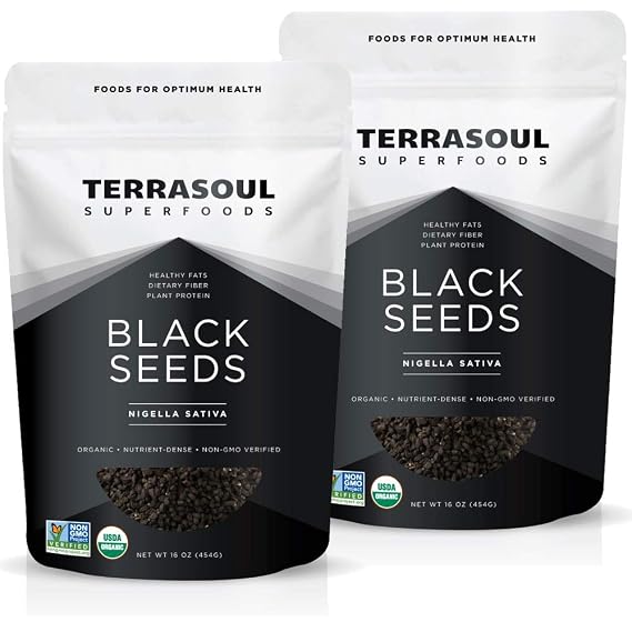 Terrasoul Superfoods Organic Black Cumin Seeds (Nigella Sativa), 2 Lbs - Digestive Health | Immunity