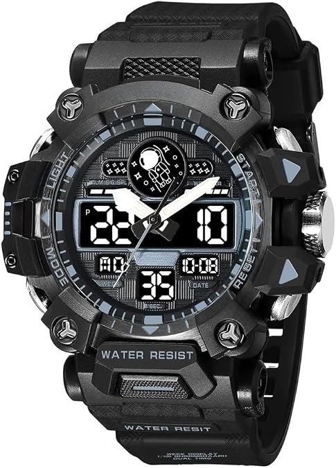 Watches for Men Sports 50m Water Resistant Shock Resistant Digital Clock New Military Army LED Wristwatches