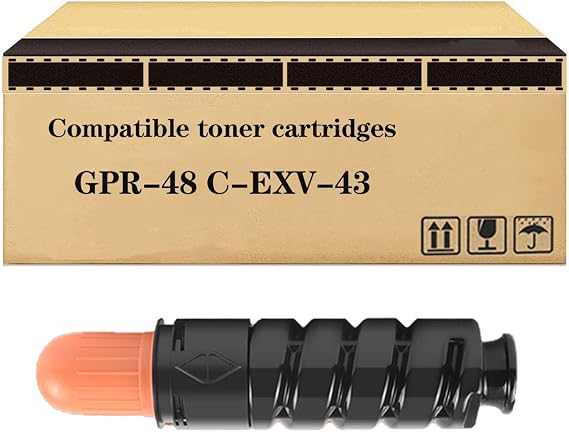 Compatible Toner Cartridge Replacement for Canon GPR-48 C-EXV-43 Toner High Yield for Image Runner Advance 400 500if Printer 1 Black