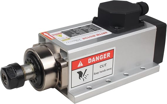 2.2KW Square Air Cooled Spindle Motor ER20 for CNC Cutting,Milling,Engraver