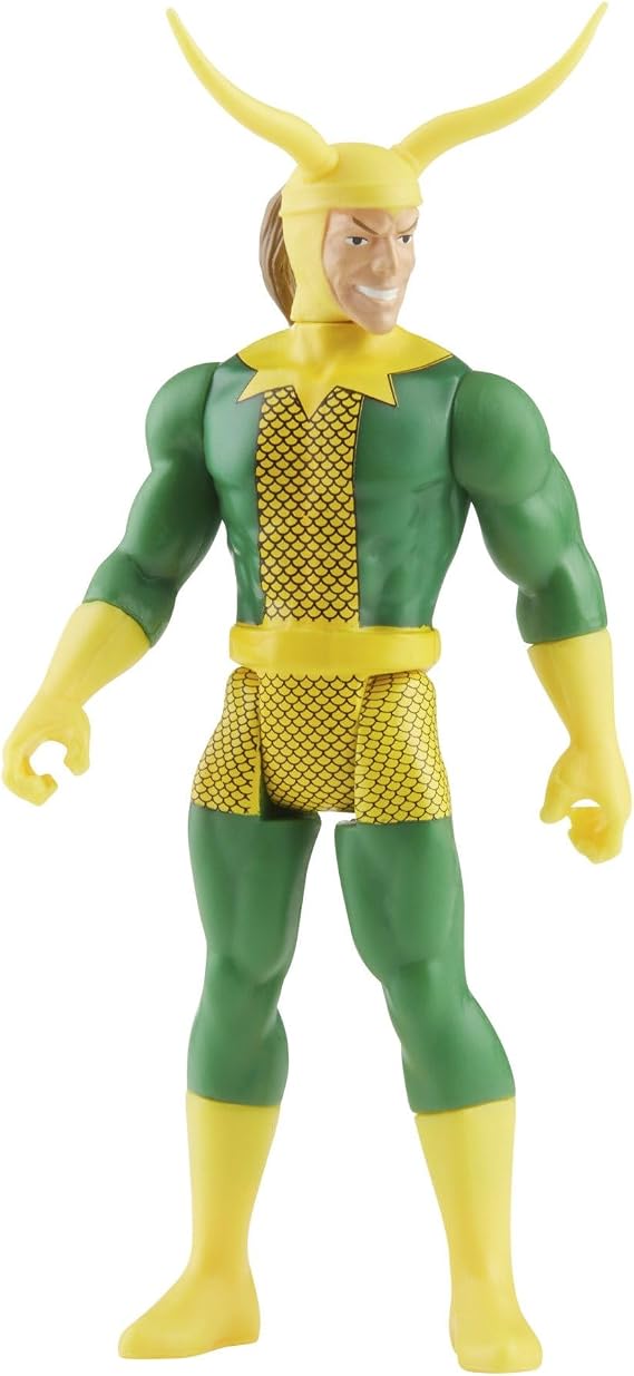 Hasbro Marvel Legends Series 3.75-inch Retro 375 Collection Loki Action Figure Toy | Marvel Legends Retro 3.75 Inch Action Figure Wave 4 - Loki