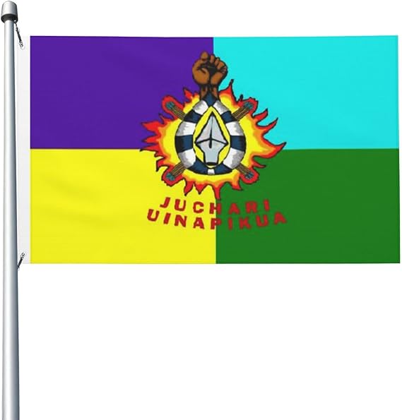 Bandera Purepecha Flag 3x5 Ft Outdoor Flags Banner Double-Sided Decorative Flag Durable Polyester Home Yard Funny Flagss