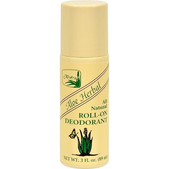 Alvera All Natural Roll-On Deodorant Aloe Herbal - 3 fl oz2