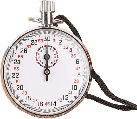 Tookie Mechanical Stop Watch, SXJ504 Handheld Sports Chronograph Alarm Mechanical Stopwatch Running Timer, for Sports Referee Running Cycling Count Timer