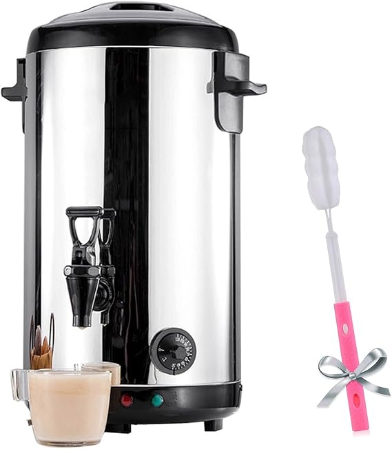 Electric Kettles Commercial Coffee Urn Hot Water Pot, Water/Beverage for Keep Hot/Cold, Water Boiler and Beverage Warmer for Buffet, Adjustable Temperature, 16L