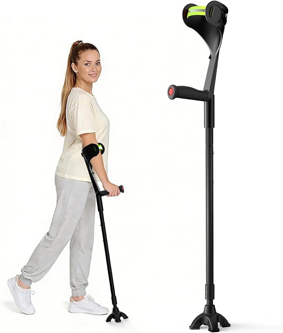 Forearm Crutch for Adults Heavy-Duty Aluminum Arm Crutch x1