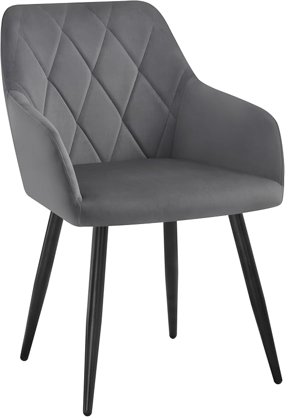 WOLTU Dining Chair Kitchen Chair Padded with Armrests Backrest