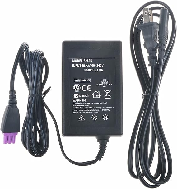 Digipartspower AC Adapter Charger Compatible with HP Deskjet 5600 F4480 F4483 Printer Power Supply Cord