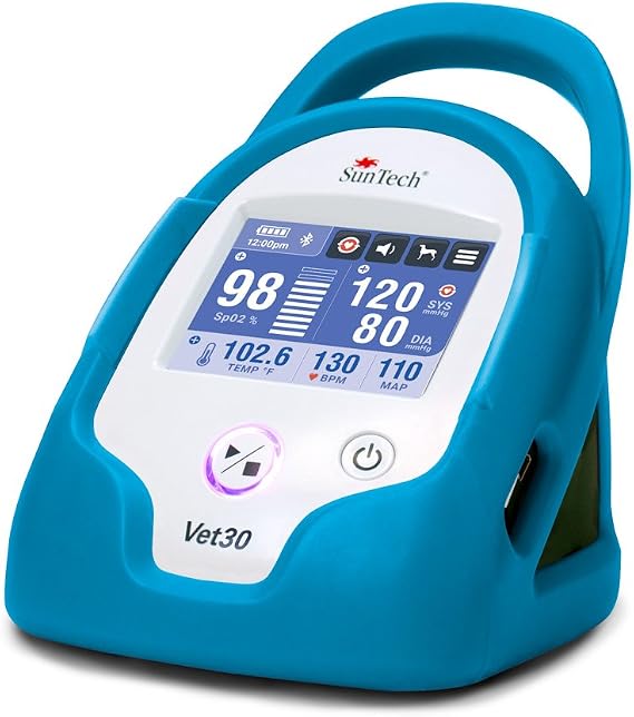 SunTech Vet30 Veterinary Continuous Vital Signs Monitor with Masimo Sp02 (Peacock Blue)