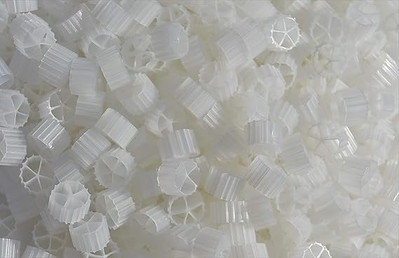 Wave Point K2 Bio Media Plus, K2 Bio Filter Media Moving Bed Biofilm Reactor (MBBR) for Aquaponics, Aquaculture, Hydroponics - Ponds - Aquariums (1 Cu Foot)