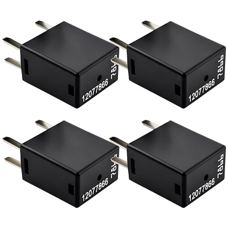 4Pcs 12077866 5-Pin 12V Automotive Relay - Replacement for 5810-0202, 7866, Compatible with Buick, Cadillac, GMC