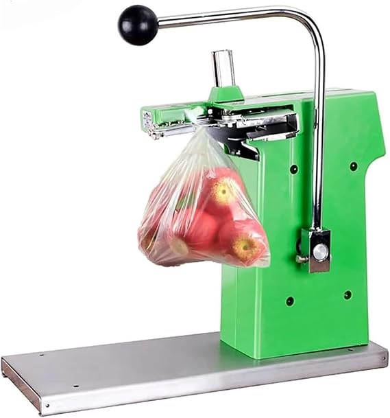 Manual Clipping Machine, Food Packaging Sealer Stapler with 2000pcs Staples, Nail Tightness Adjustable, Good Sealing, Durable and no Nail jam, for Supermarket, Fruit Shop