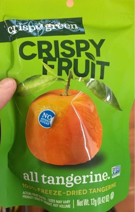Crispy Green 406400 1.69 oz Tangerine Dried Nuts - Pack of 8