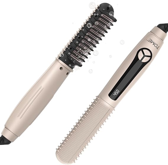 TOME Straightening Brush, 16 Heat 260450F, LED Display, 120V