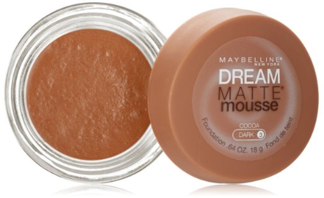 Maybelline Dream Matte Mousse Foundation, Cocoa, Dark [3], 0.64 oz Pack of 5