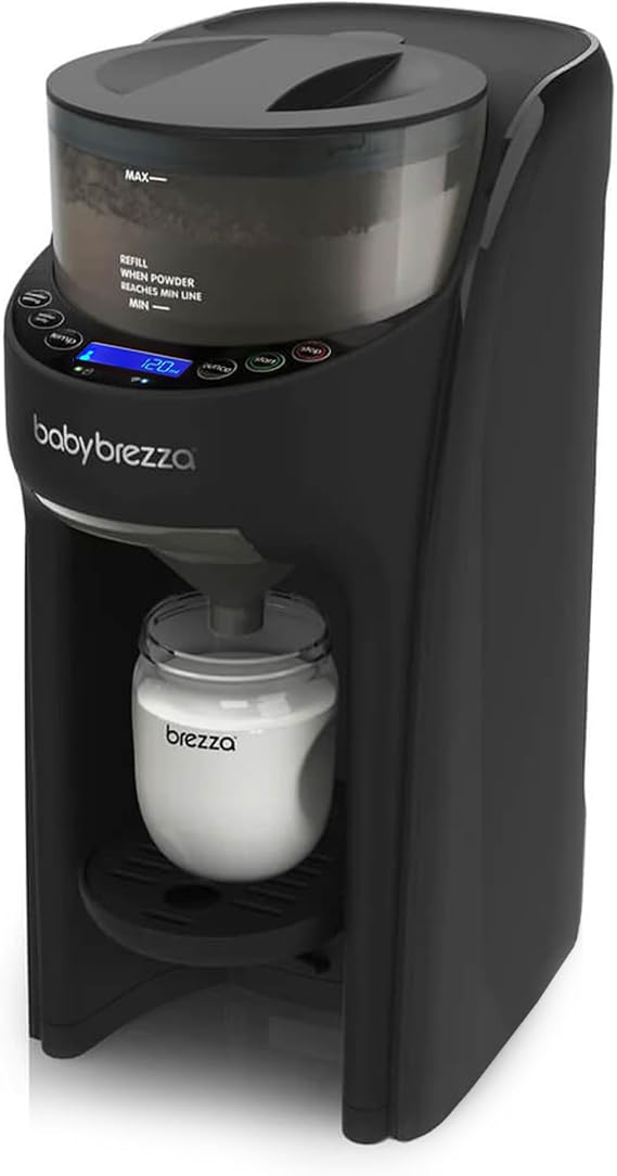 Baby Brezza Formula Pro Advanced Formula Dispenser Machine - Automatically Mix a Warm Formula Bottle Instantly - Easily Make Bottle with Automatic Powder Blending, Black