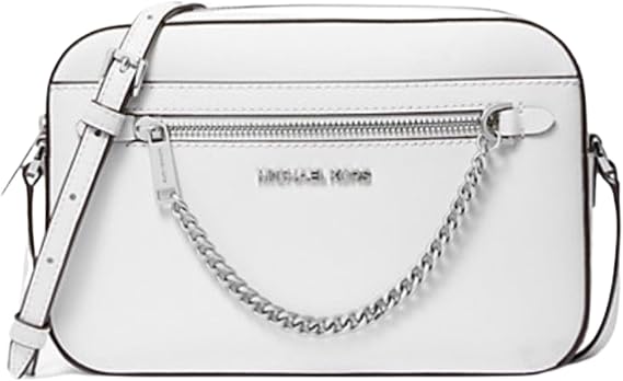 Michael Kors Jet Set Large Crossbody Bag (Optic white), Optic White